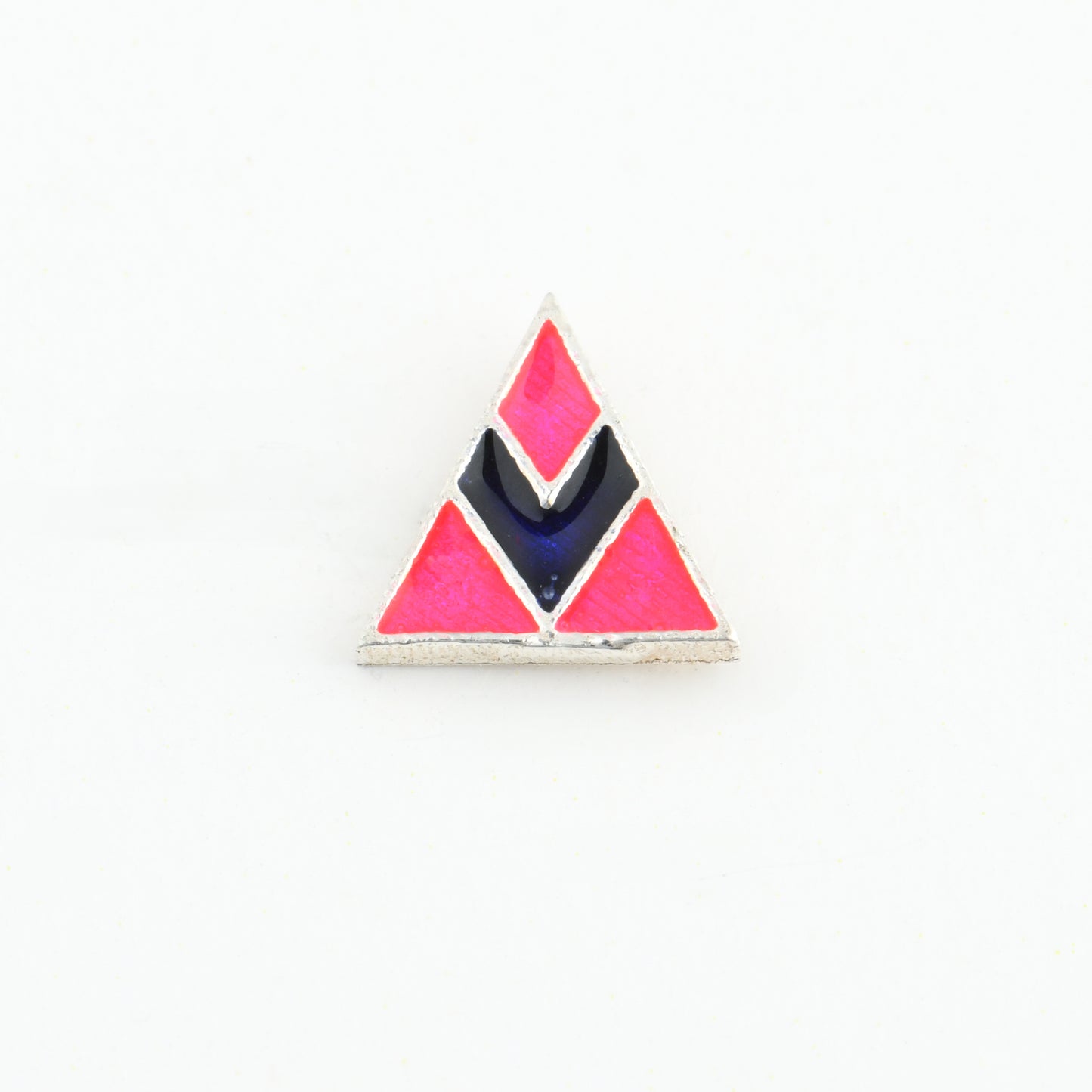 Gulabi Trikone Silver Nose Pin