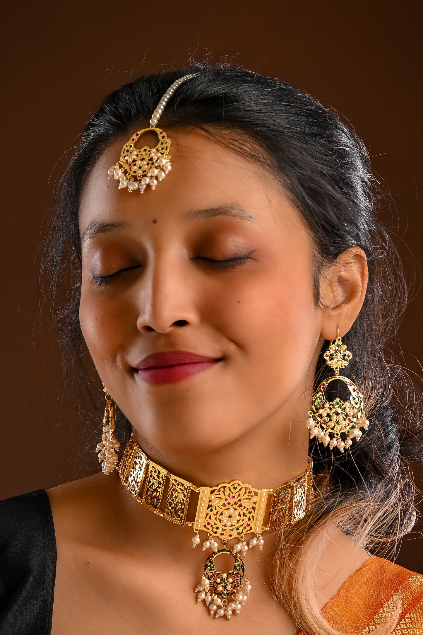 Insiya Purani Dilli Gold Plated Silver Necklace Set