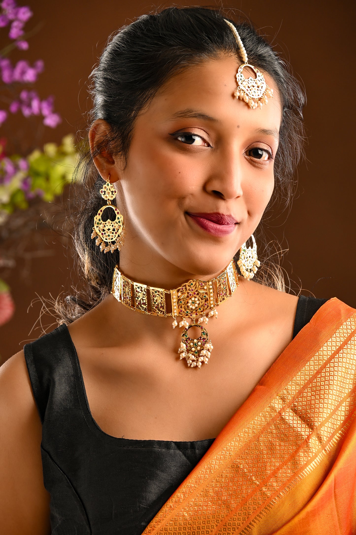 Insiya Purani Dilli Gold Plated Silver Necklace Set