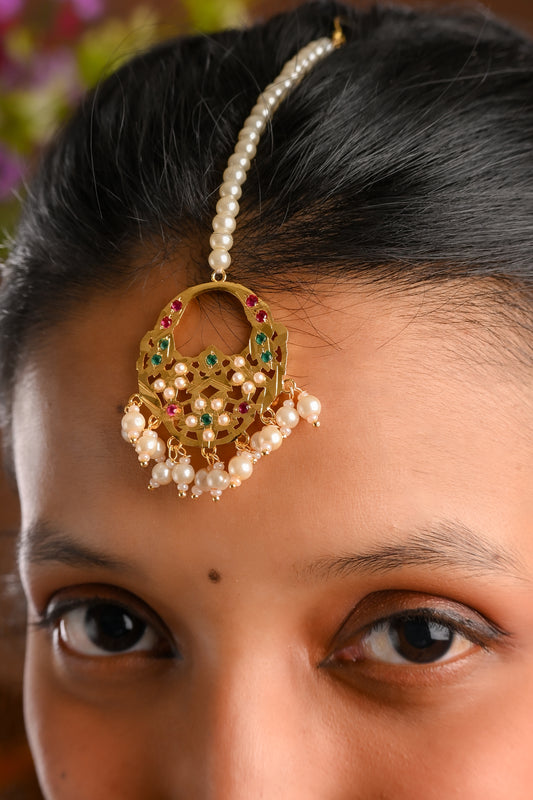Chand Purani Dilli Maang Tikka(Gold Plated)