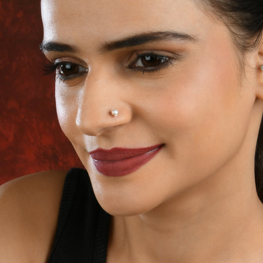 White Freshwater Pearl Nose Pin