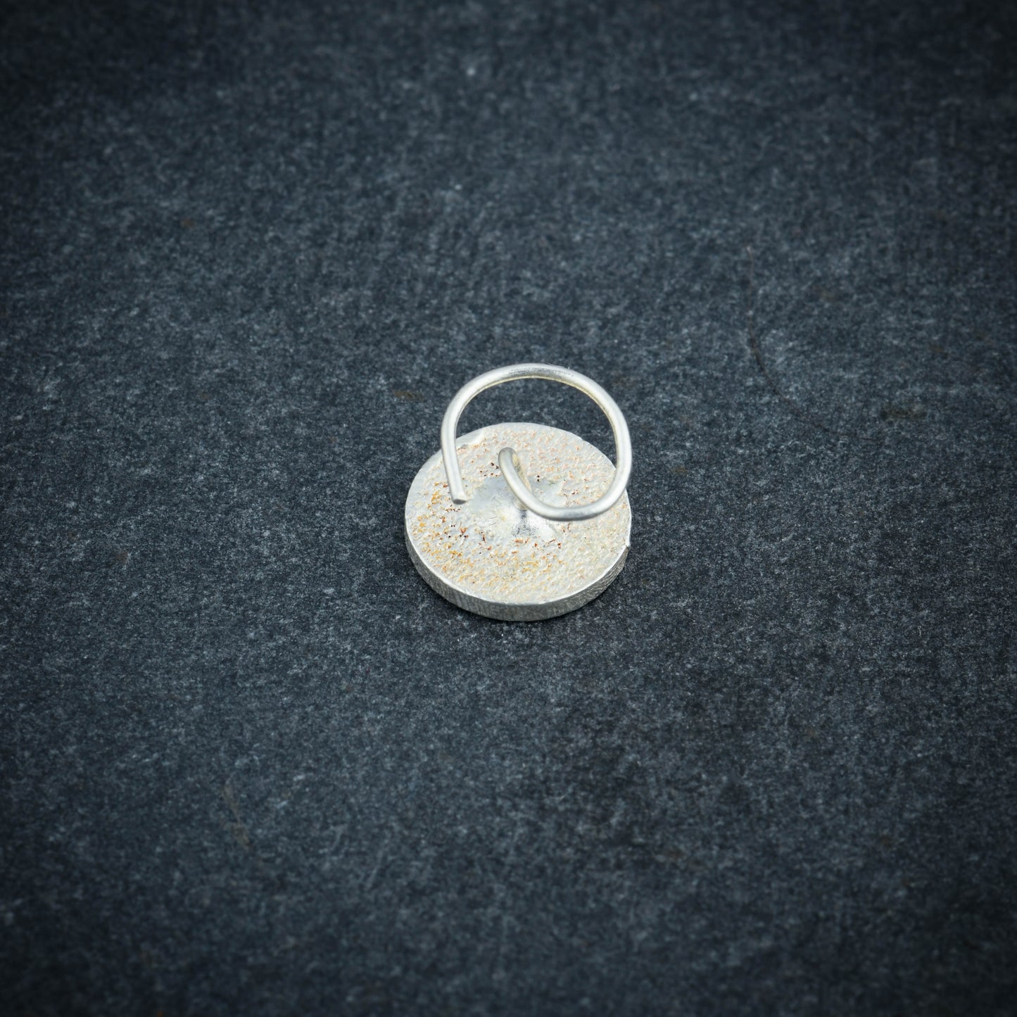 Starry Red Mandala Silver Nose Pin