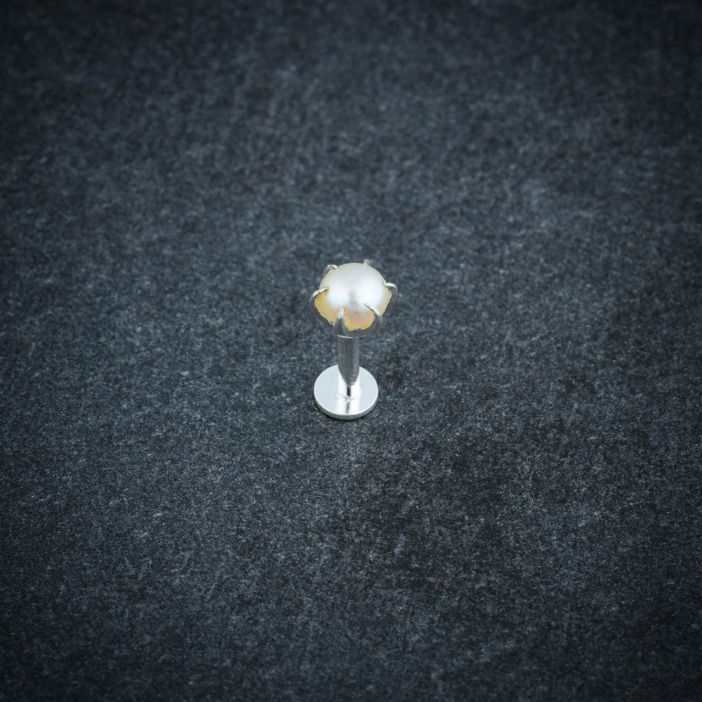 White Freshwater Pearl Nose Pin