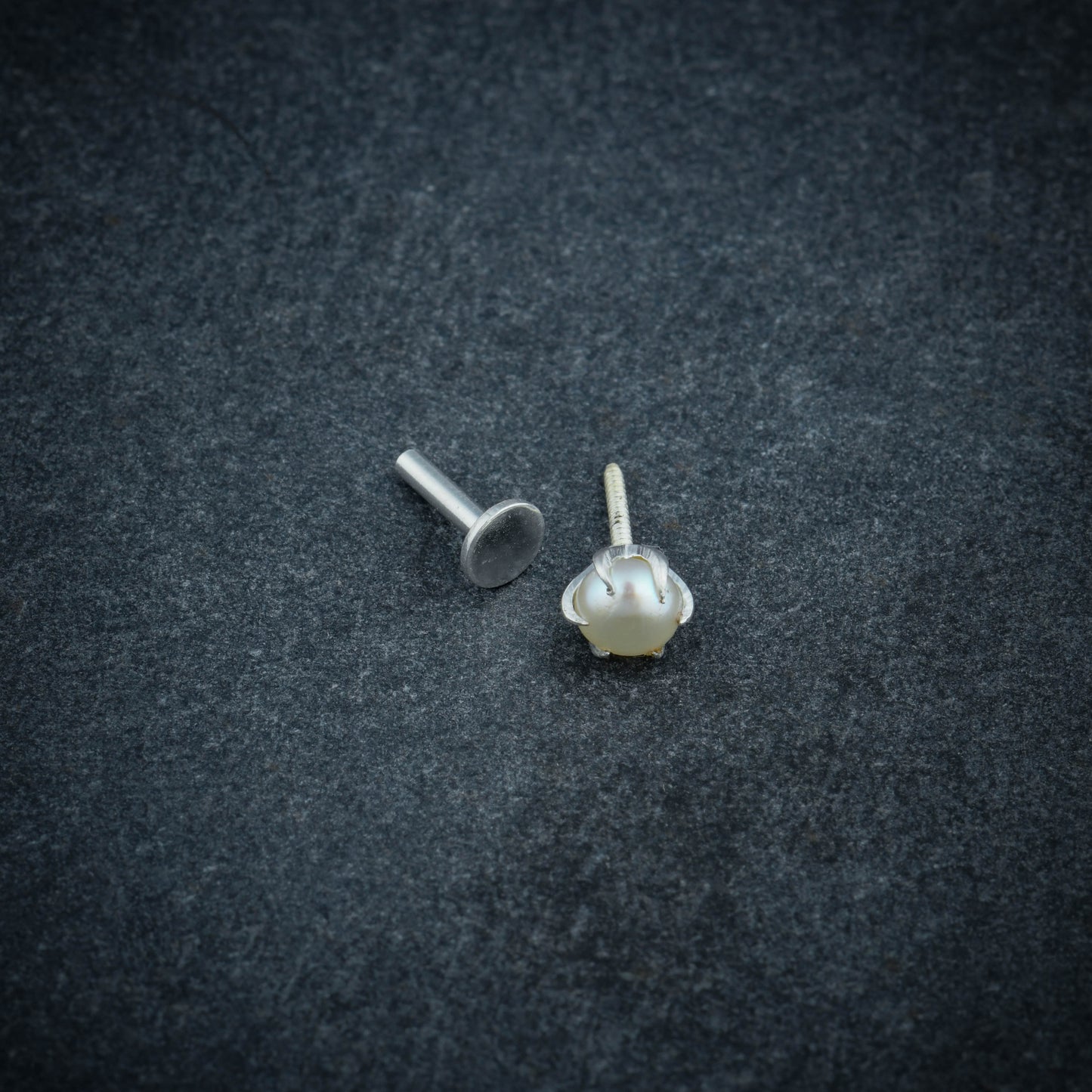 White Freshwater Pearl Nose Pin