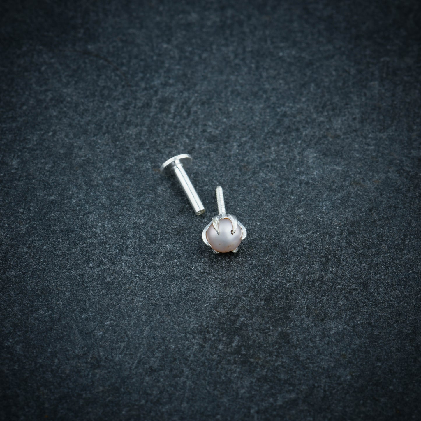 Pink Freshwater Pearl Nose Pin