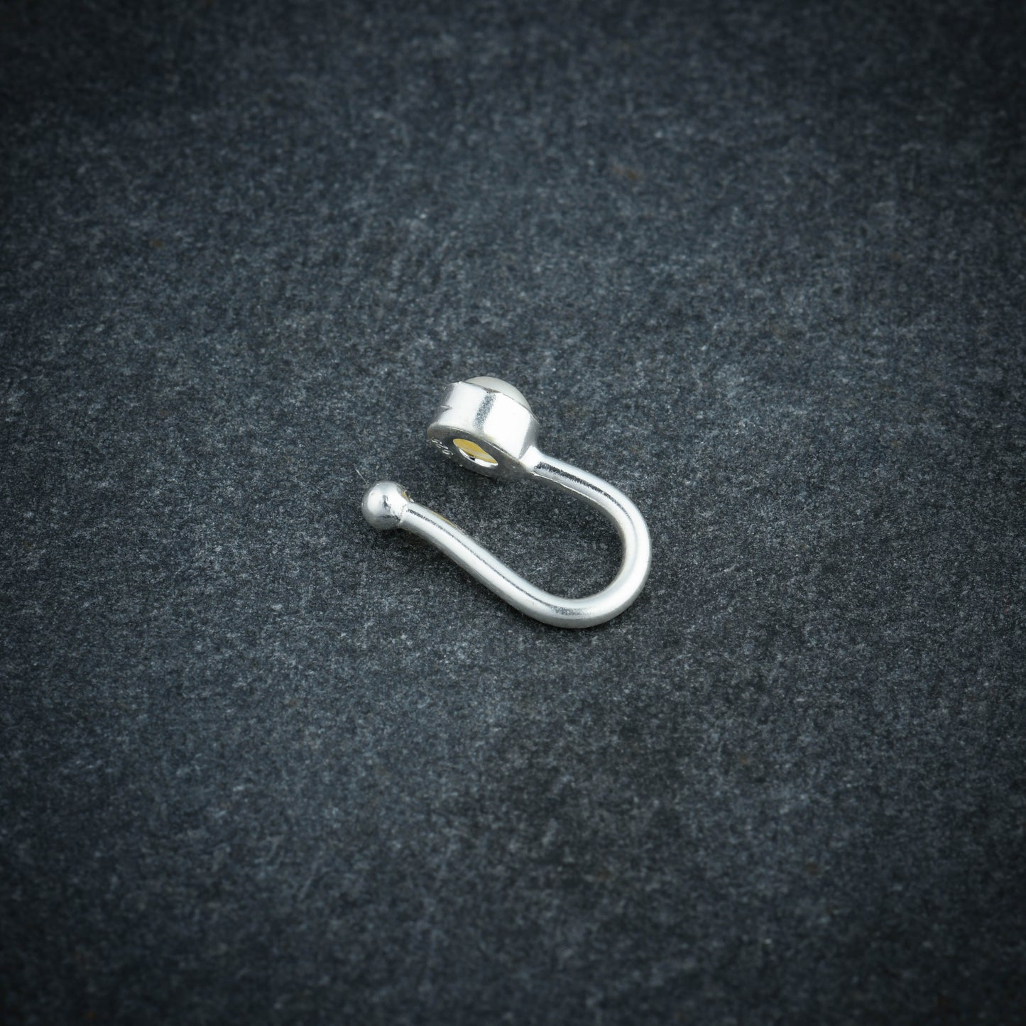 Pearl Silver Clip On Nose Pin