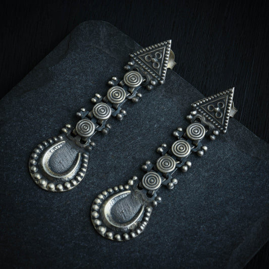 Hibiscus Mystic Triangle Earrings