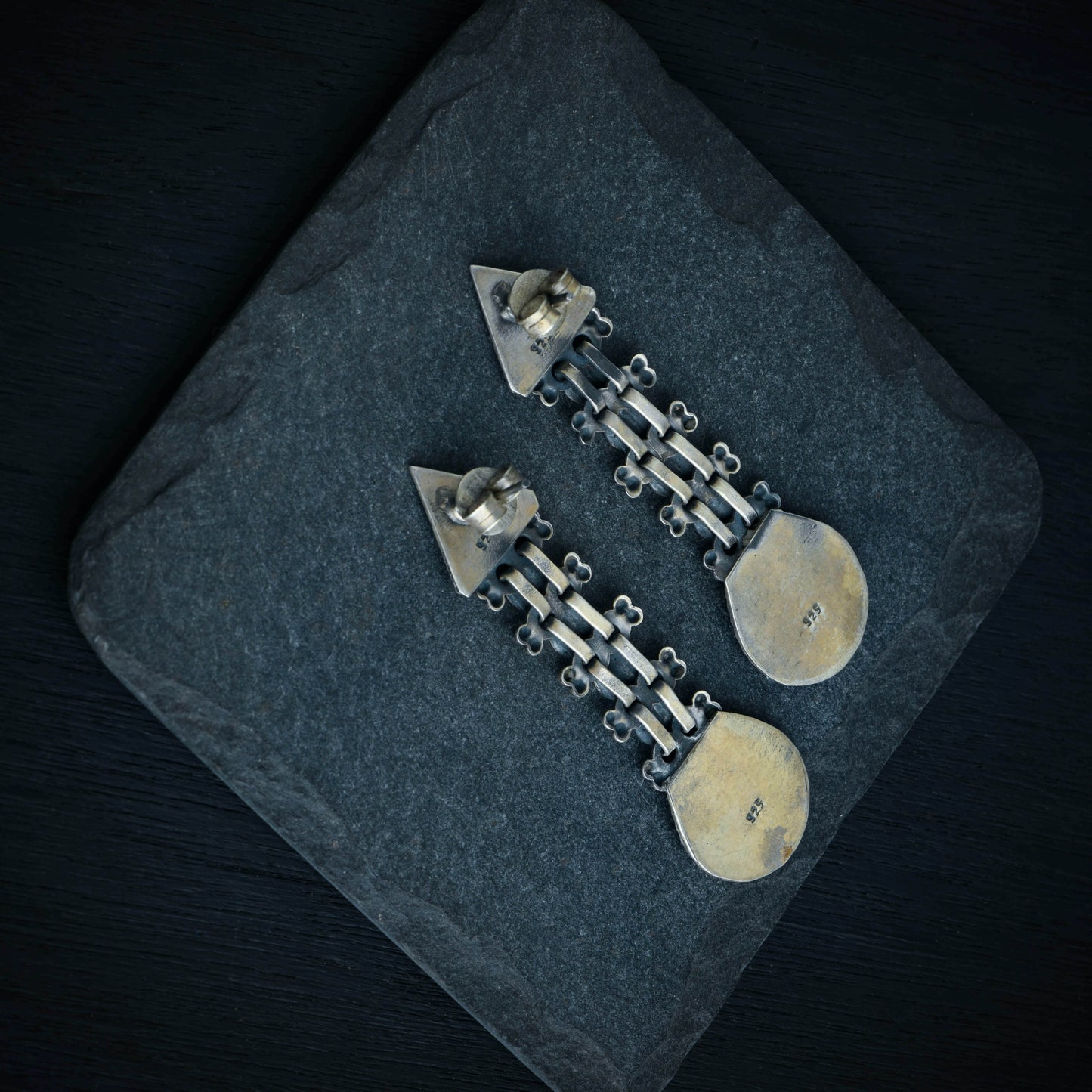 Hibiscus Mystic Triangle Earrings