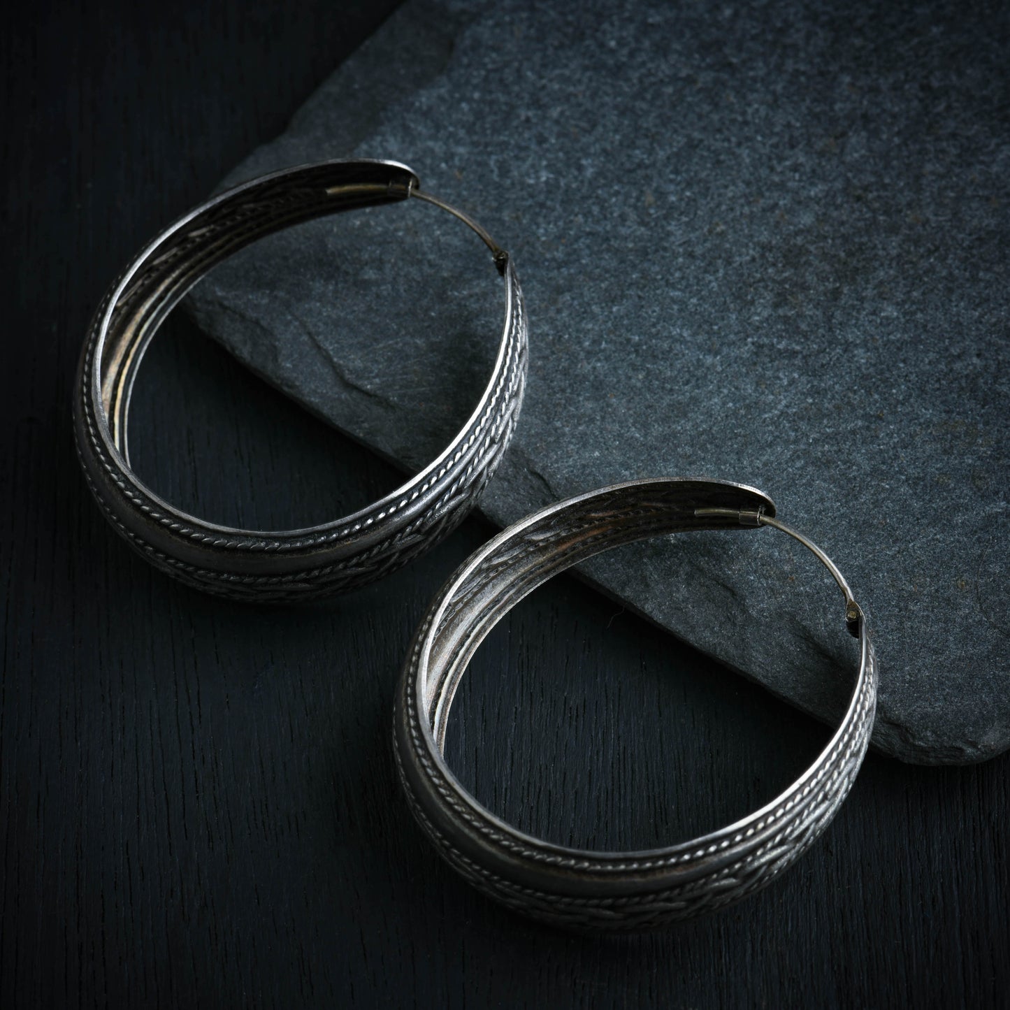 Infinity Silver Hoops