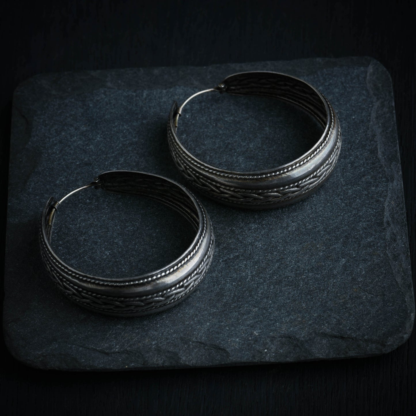 Infinity Silver Hoops