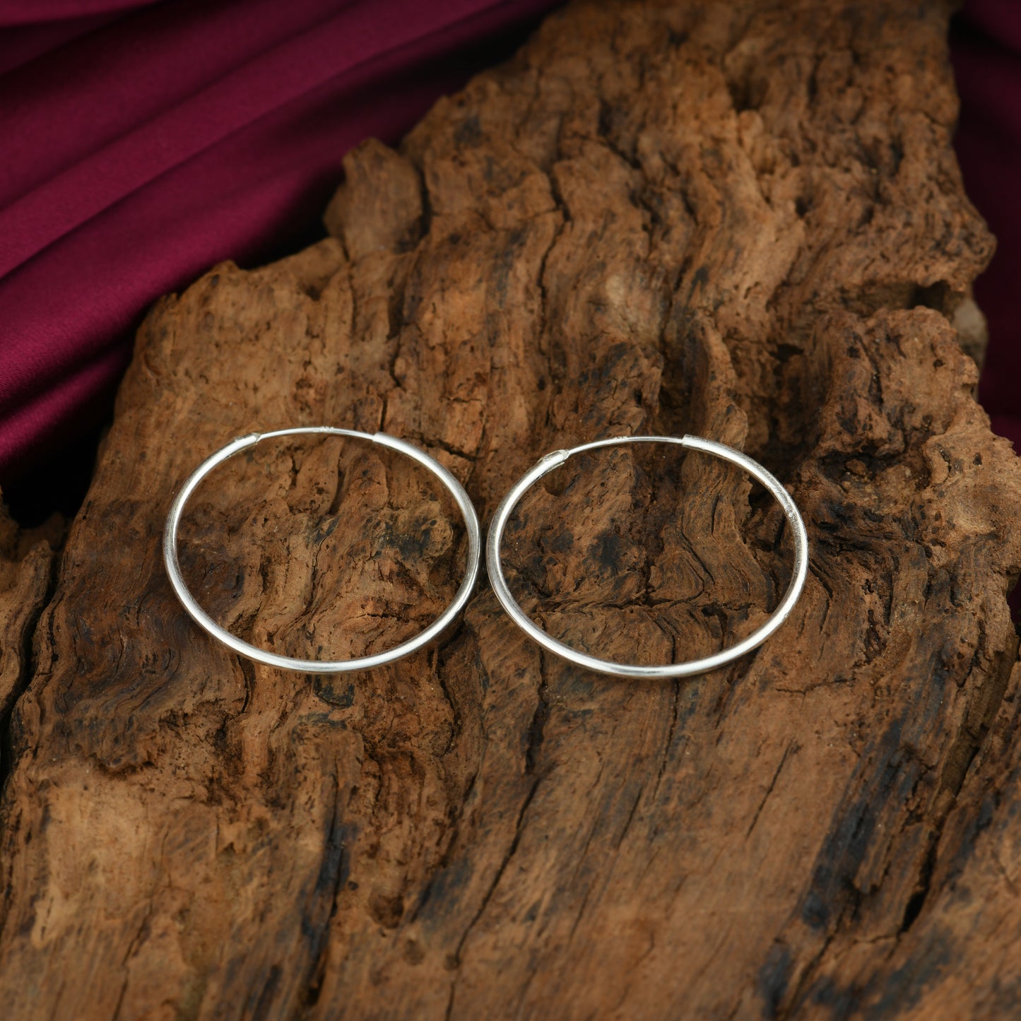 Silver Hoops(Diameter 25mm)