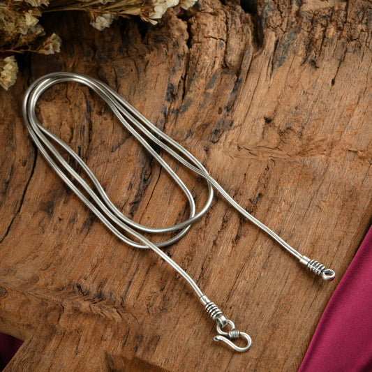 Silver Snake Chain (37 Inches)