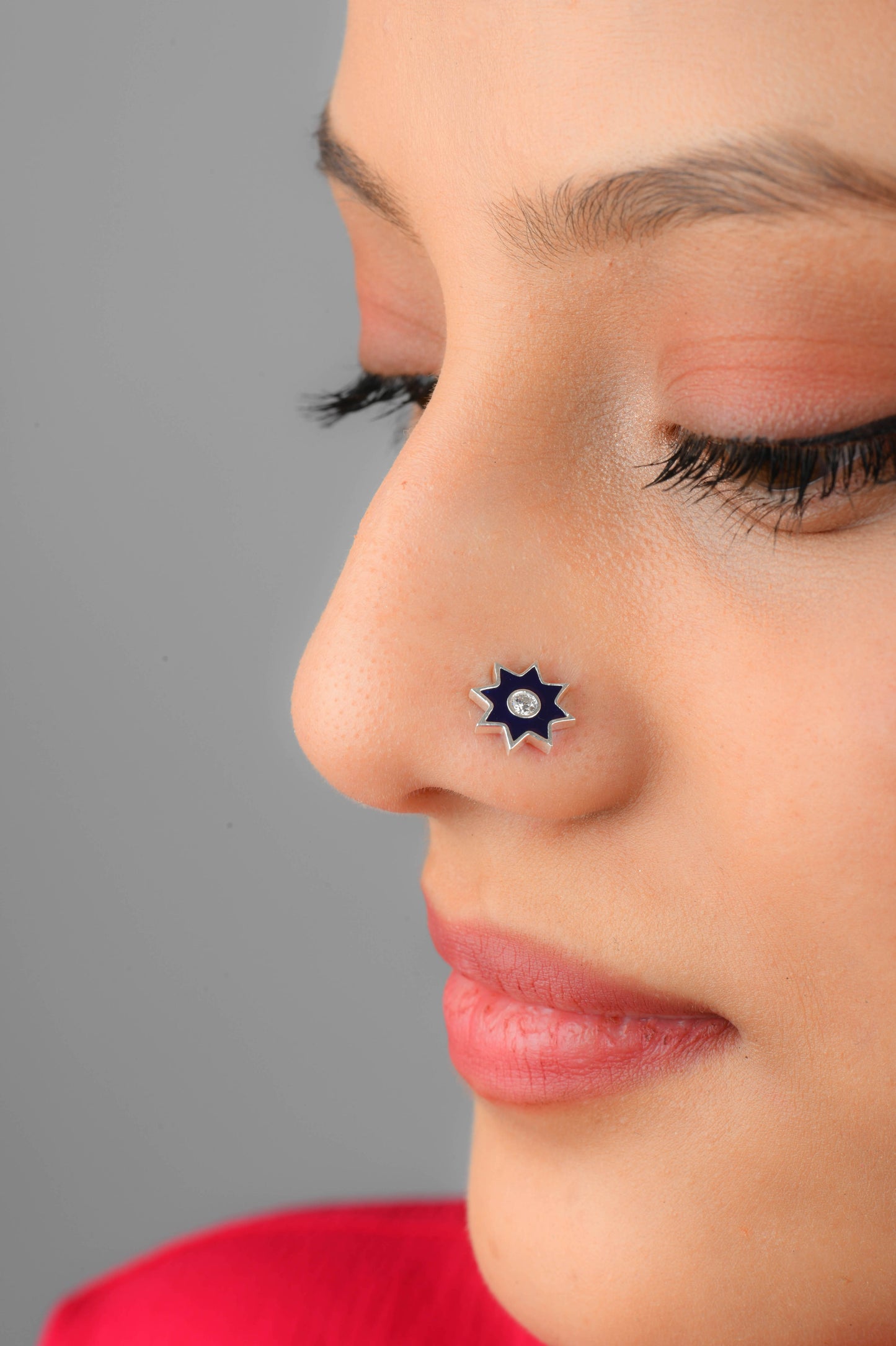 Stellar Silver Nose Pin(Wire Type)
