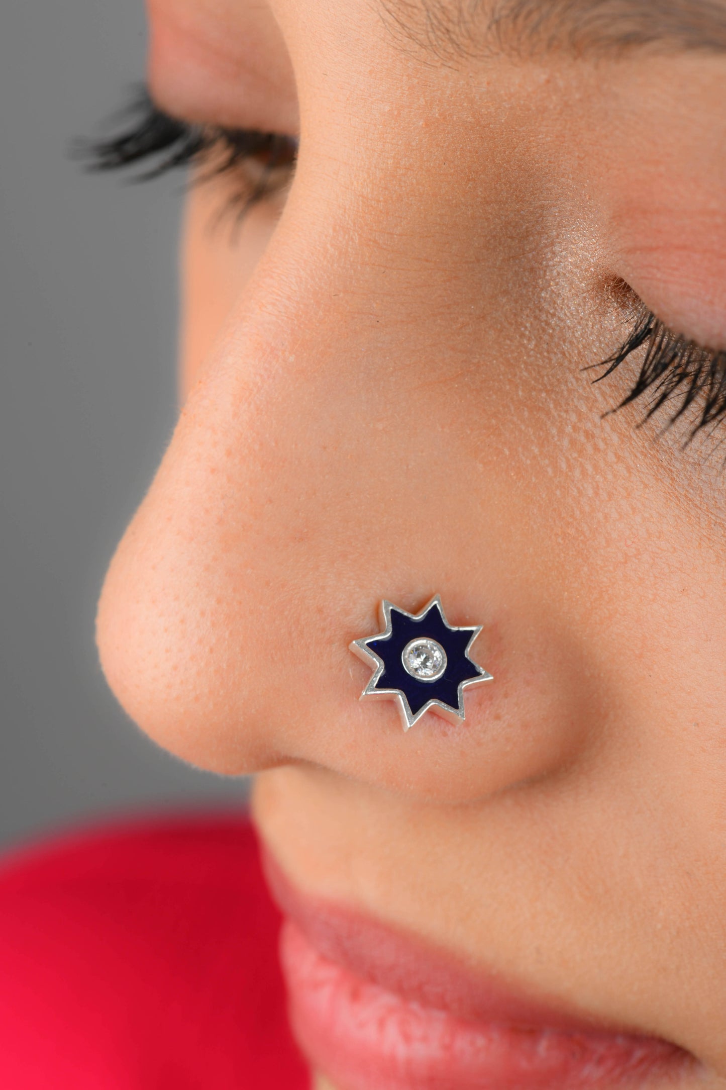 Stellar Silver Nose Pin(Wire Type)