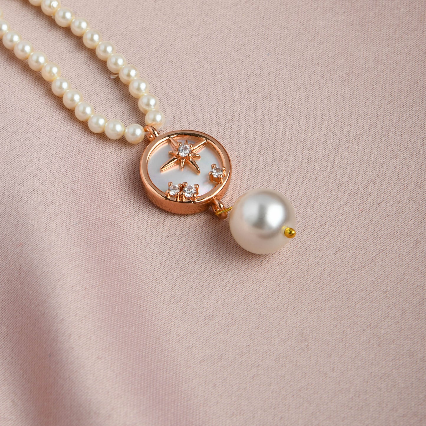 Stars In Sky MOP Pearls Necklace