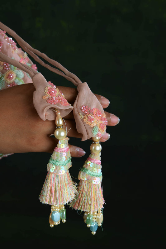 Gulabi Chandni Embroidered Potli