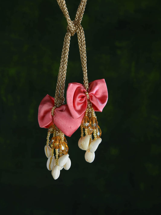 Banarasi Bagh Gulabi Silk Potli