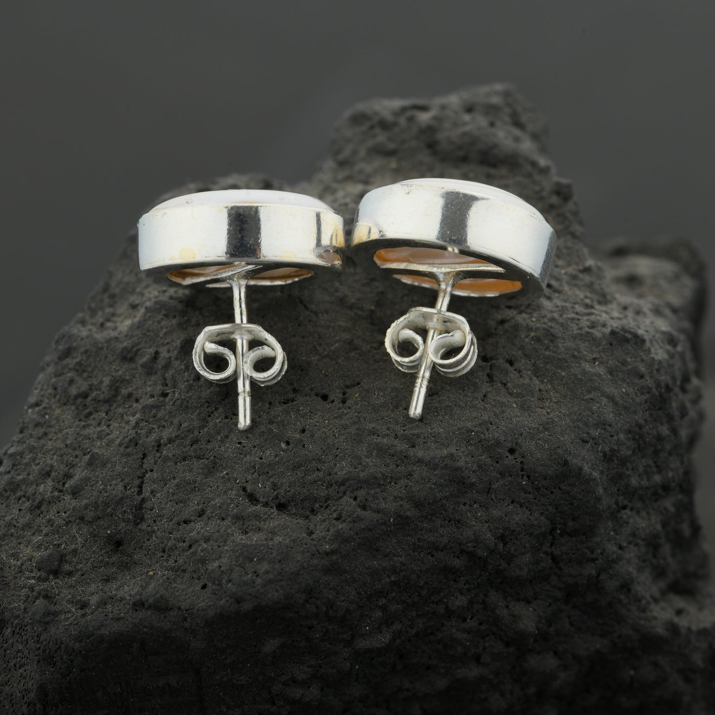 Elegant Coin Pearl Studs (925 Silver)
