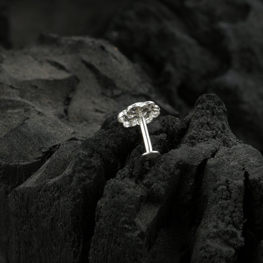 Sada Bahaar Silver Nose Pin