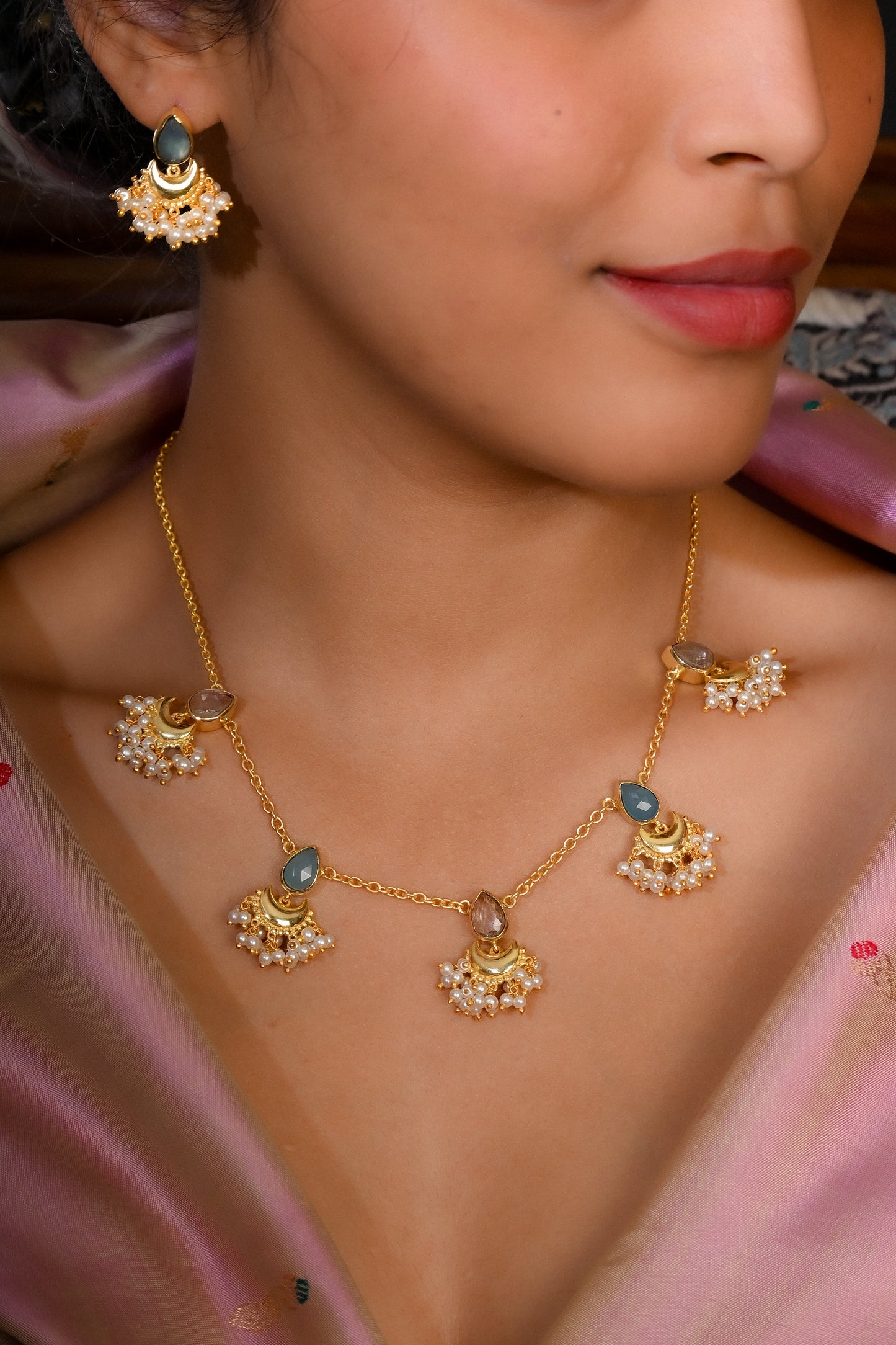 Half Moon Festive Necklace