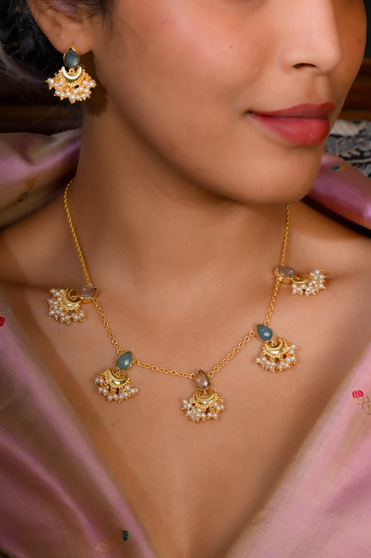 Half Moon Festive Necklace Set