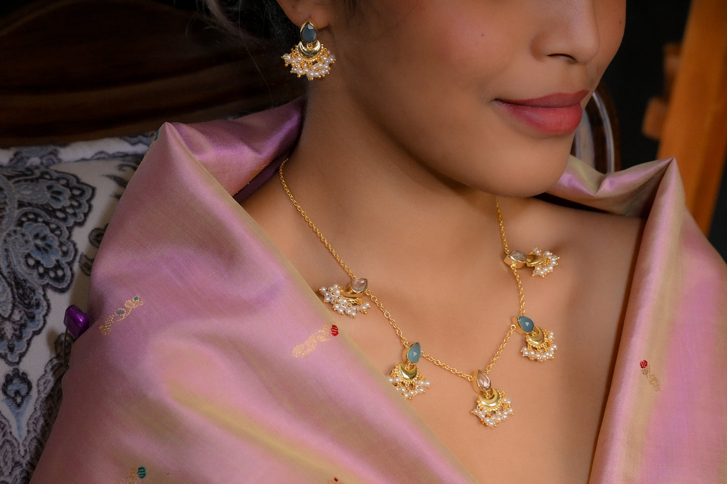 Half Moon Festive Necklace