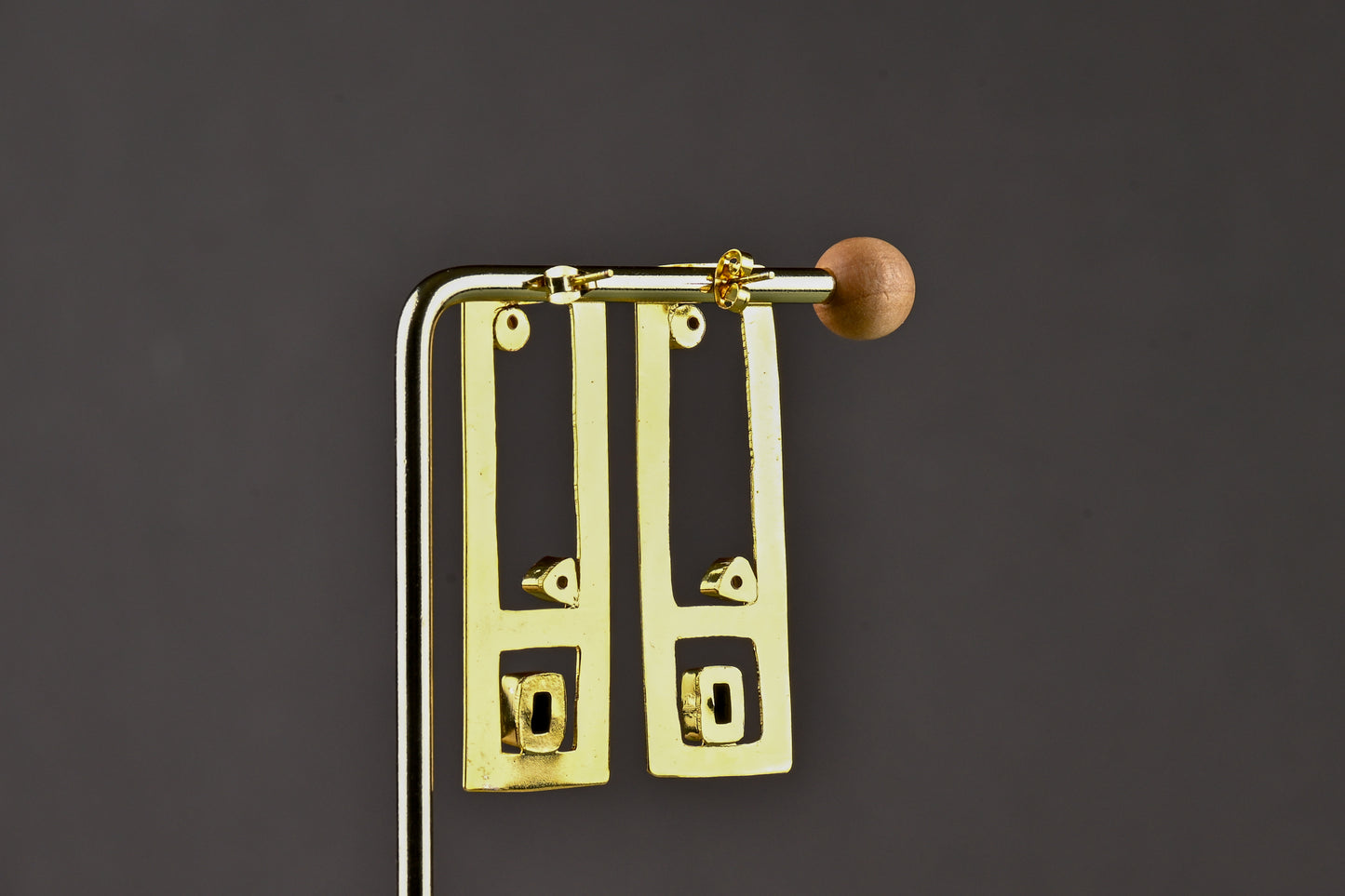Modern Vibes Gold-Plated Earrings