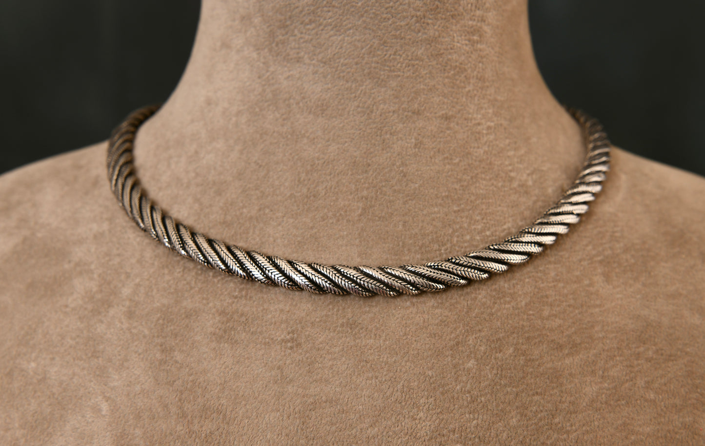 Silver Flat Weave Chain (18inches)