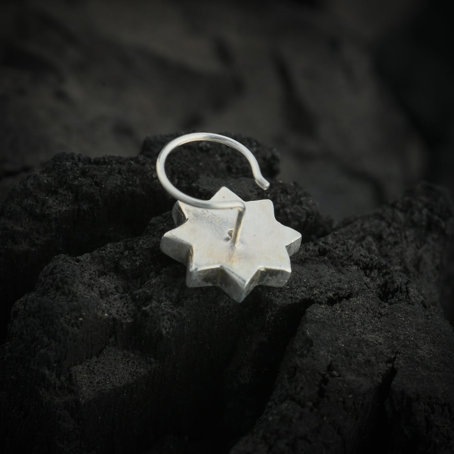 Stellar Silver Nose Pin(Wire Type)