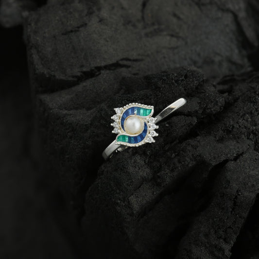 Infinity Mystique Gold Plated Silver Nose Pin