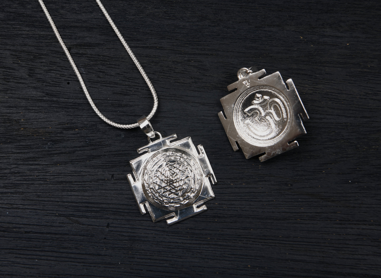 Sri Yantra Silver Pendant