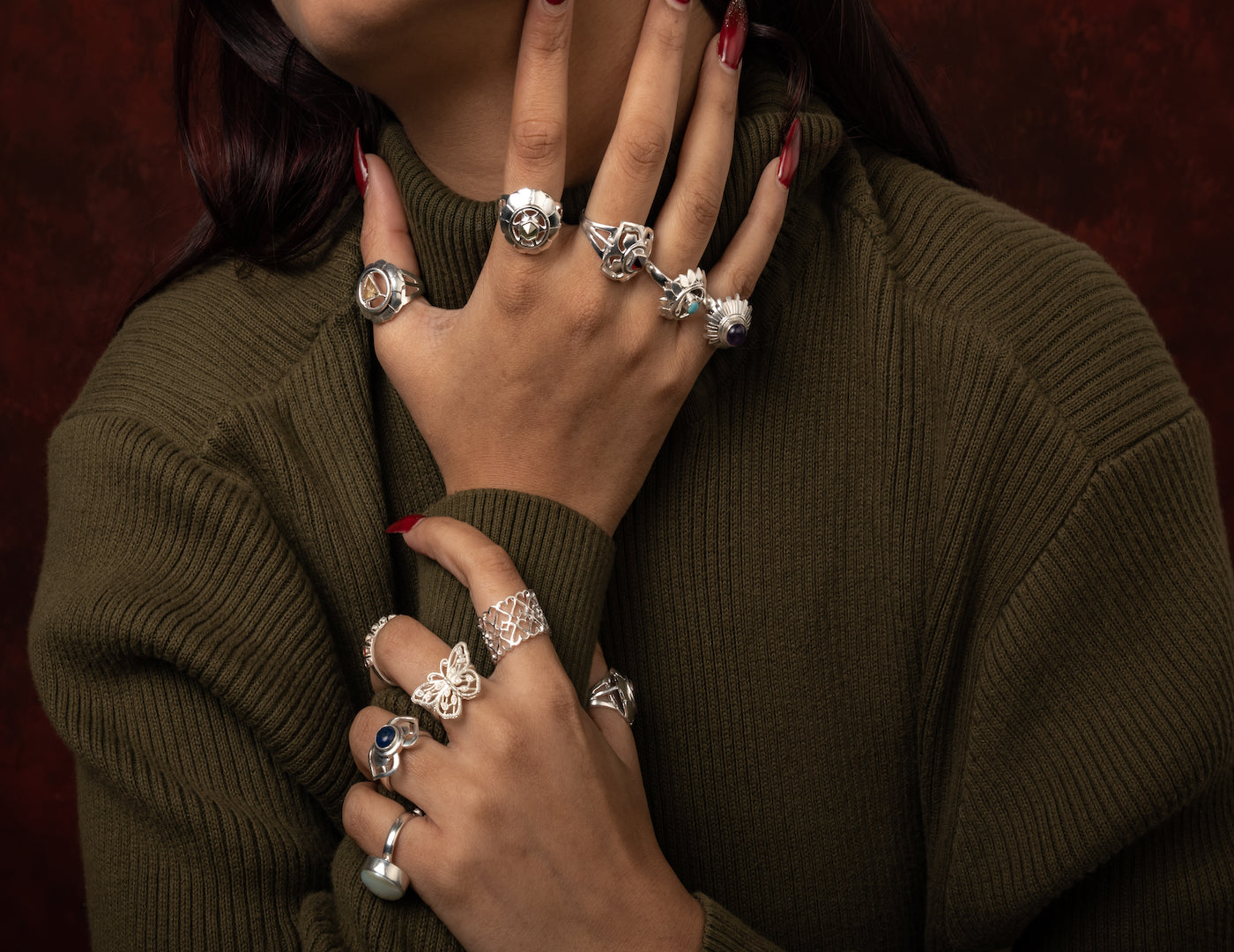 Silver Coin Pearl Ring for Men and Women