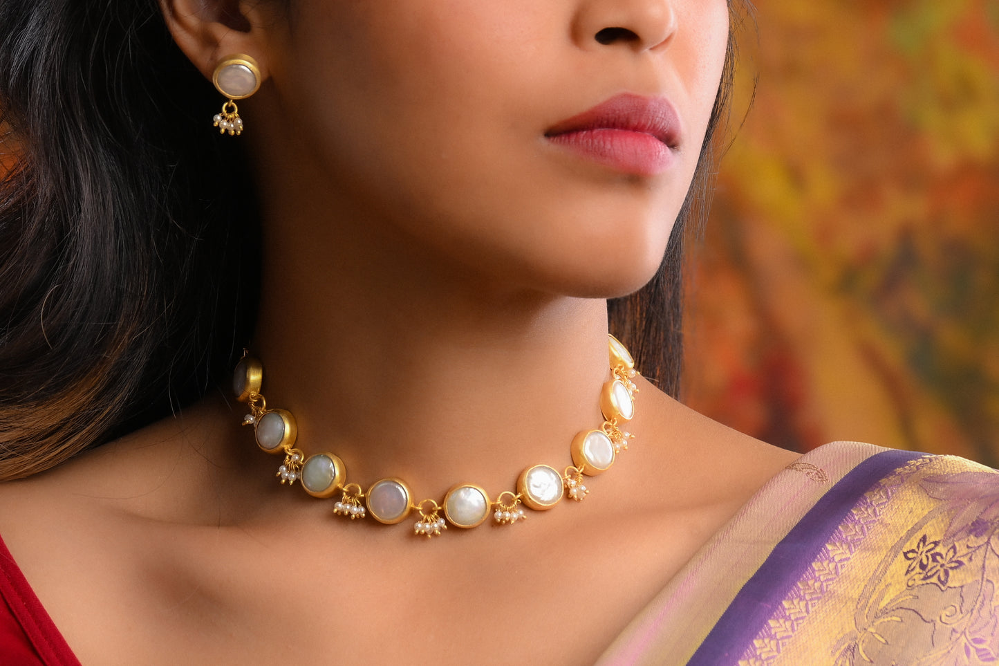 Sunset Romance Set (Freshwater Pearls)
