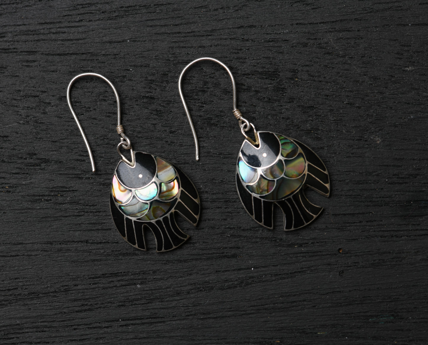 Abalone Pisces Earrings