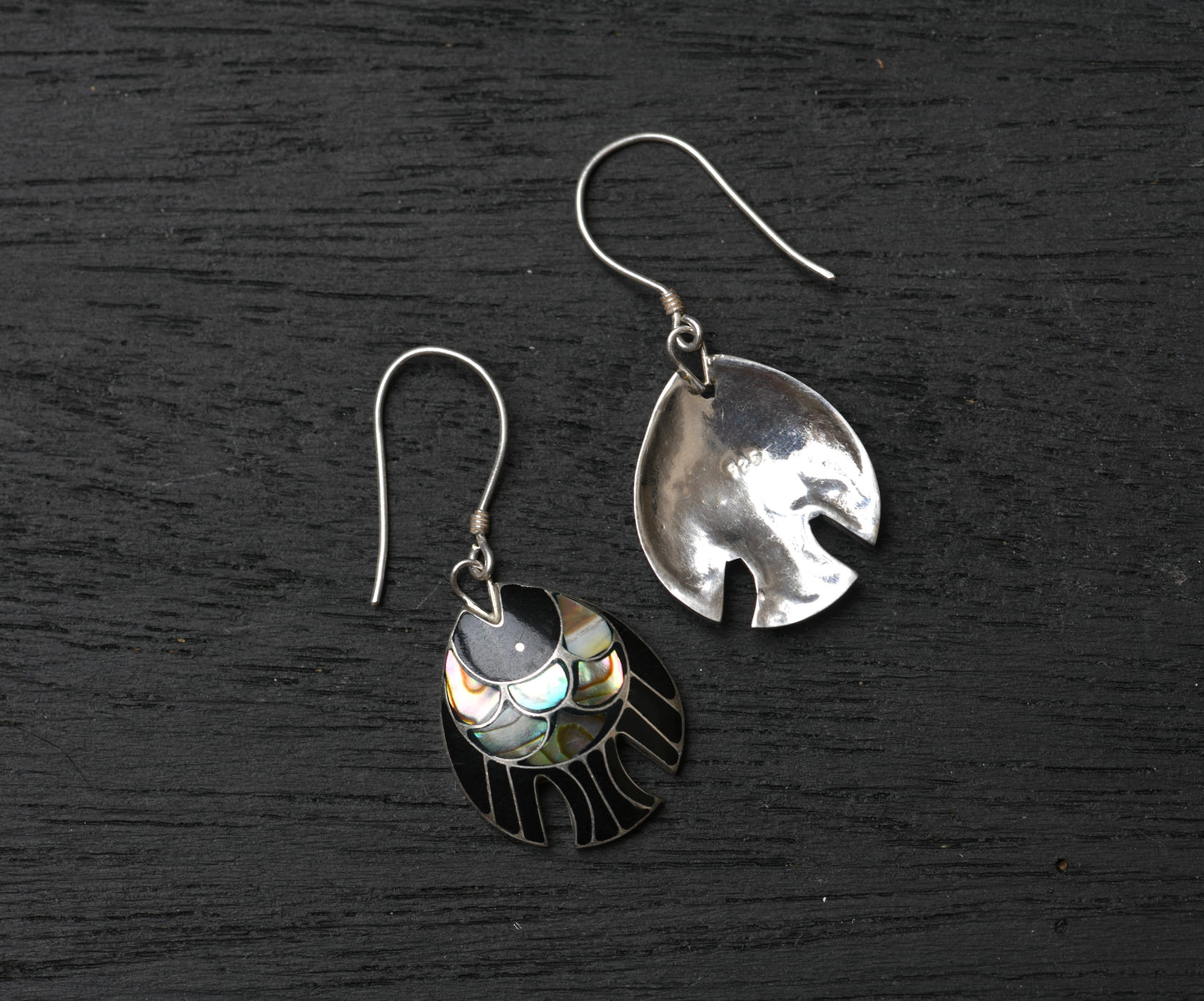 Abalone Pisces Earrings