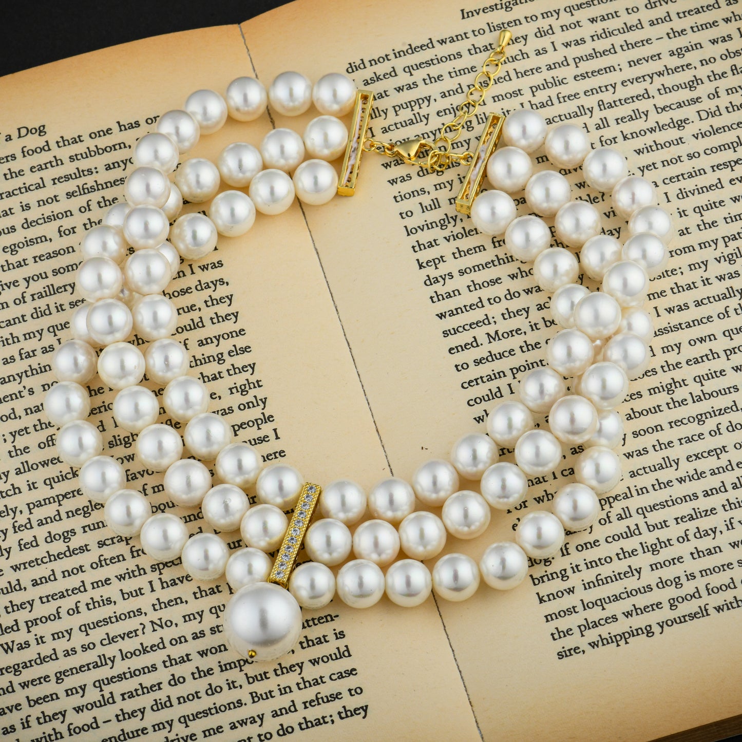 Florence Pearl Choker Necklace And Studs Set