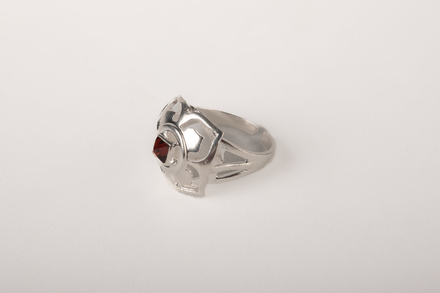 Focus On Feelings Muladhara Silver Garnet Ring