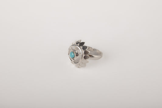 'I Speak'- Visuddhi Chakra Silver Turquoise Ring