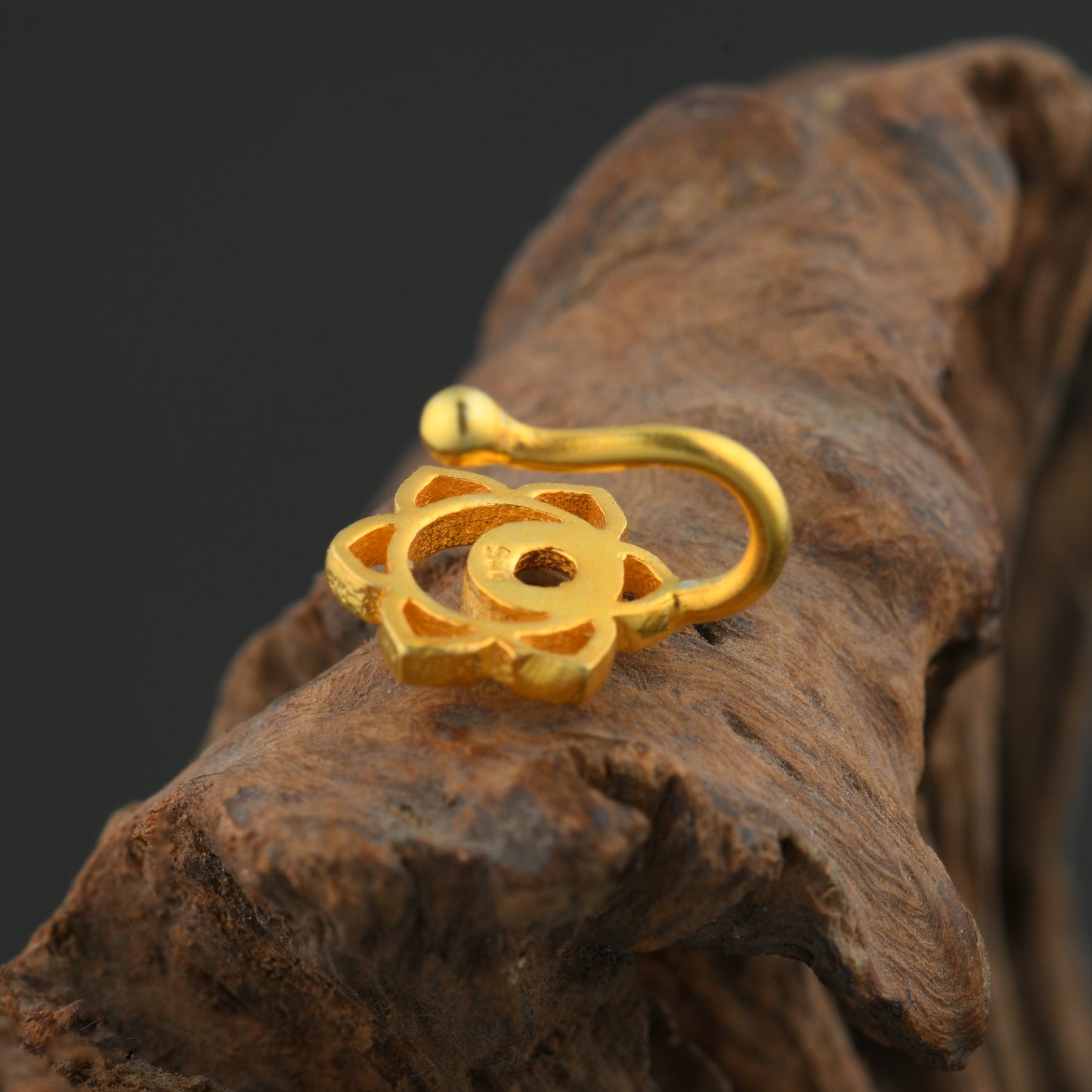 Swadhishthana(Sacral) Chakra Silver Nose Pin