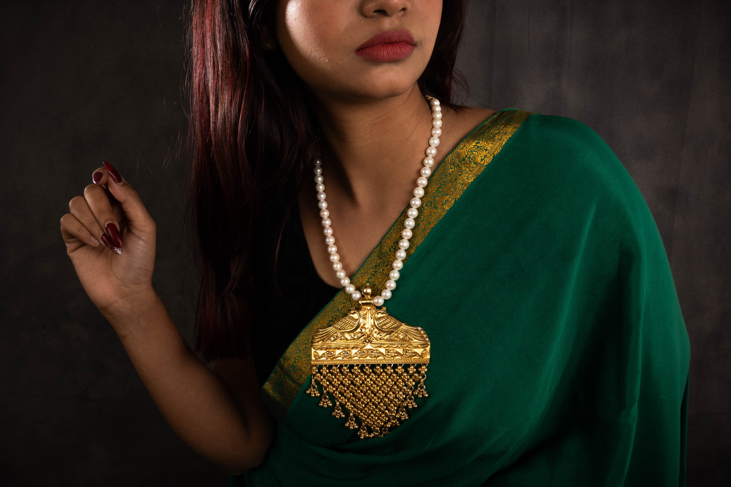 Rain Dance Of Peacocks Necklace