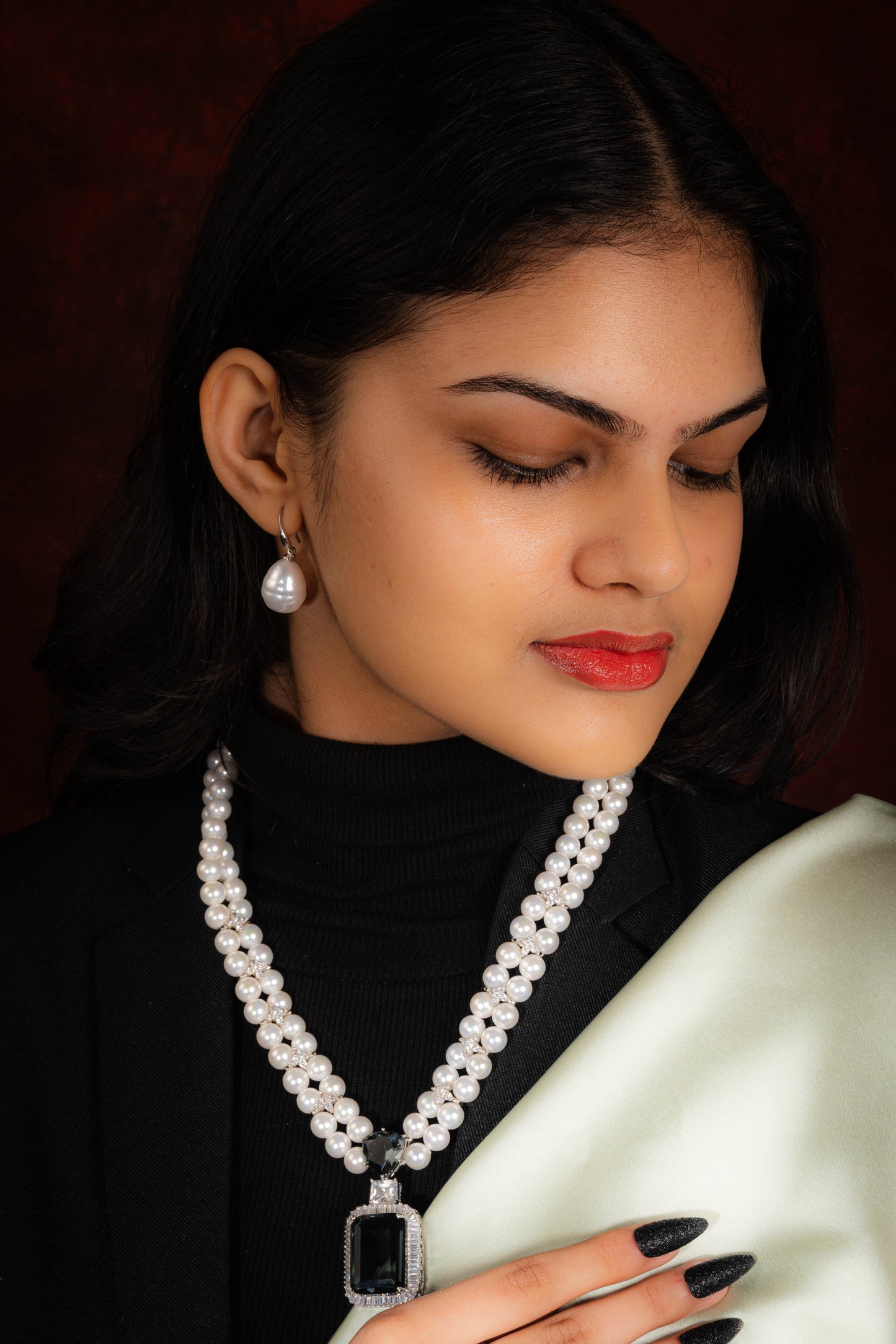 Serenity Pearl Earrings (Silver-plated)