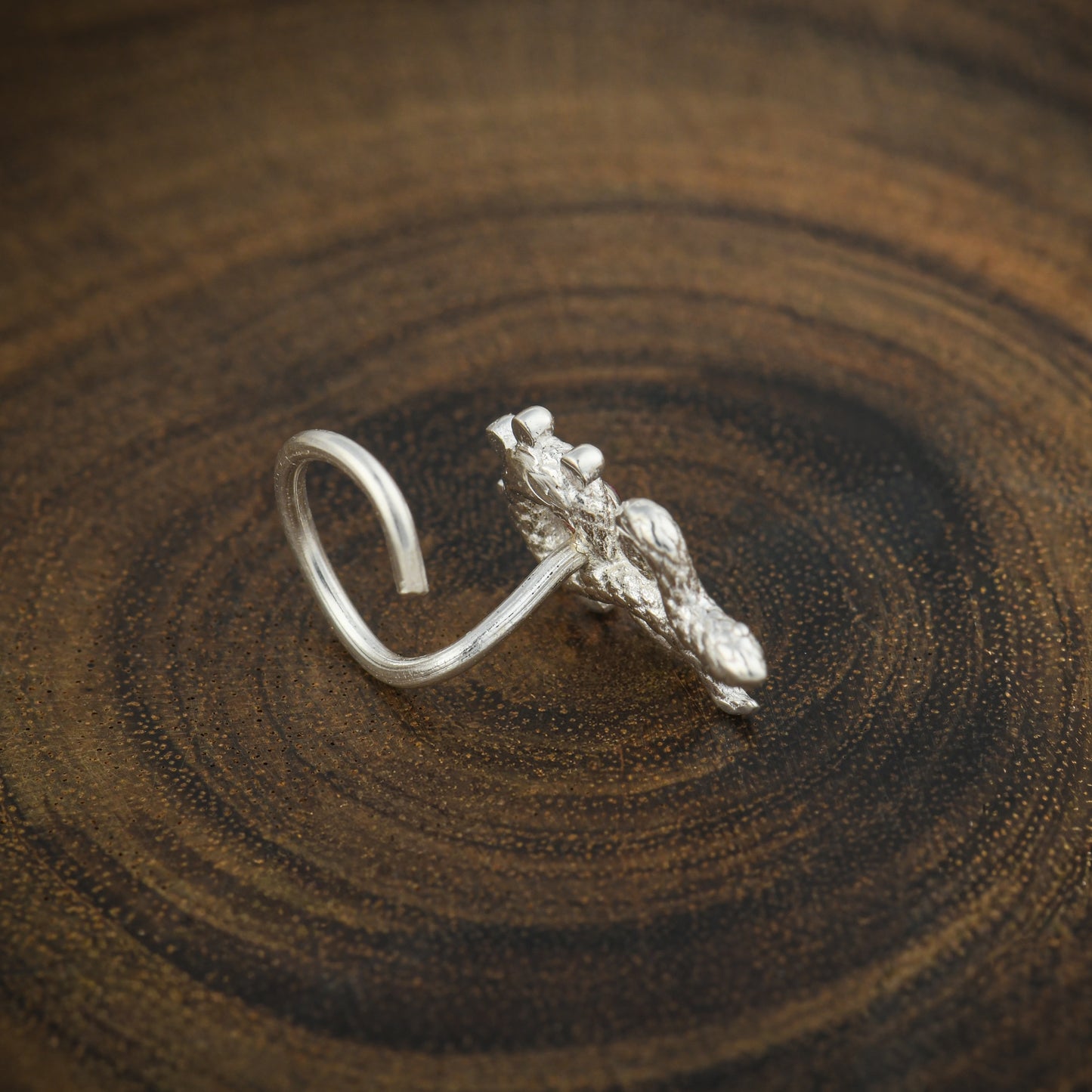 "The Serpent" Silver Nose Pin
