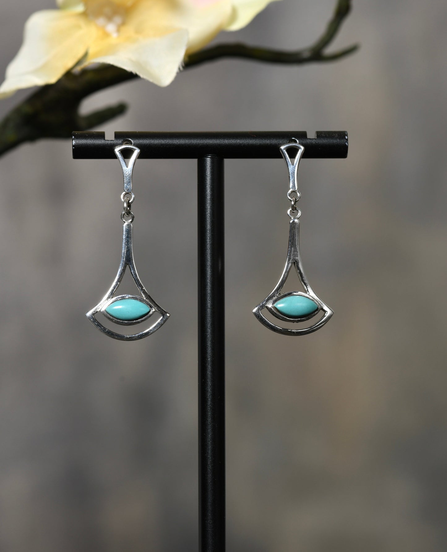 Turquoise Silver Earrings