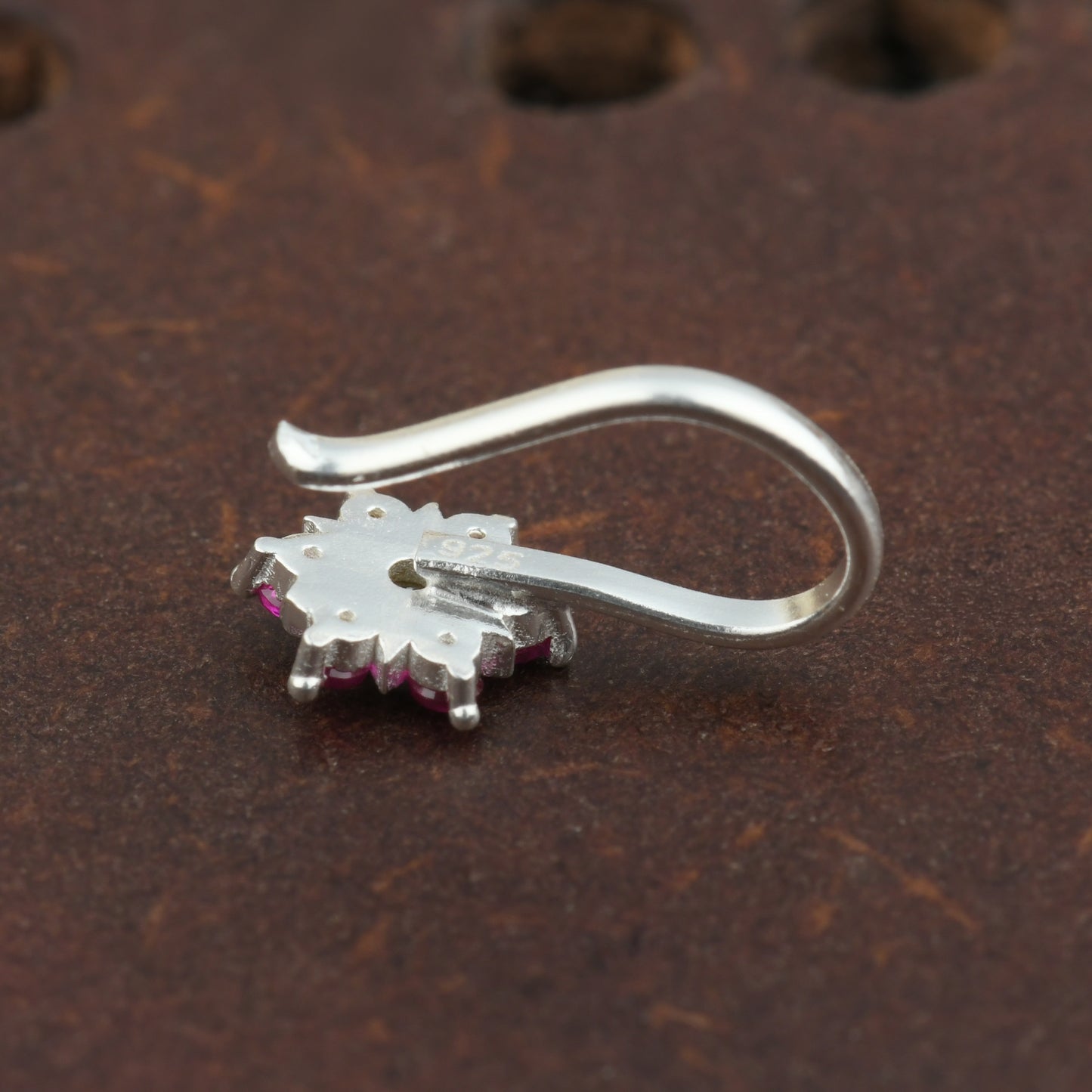 Shimmering Star Silver Nose Pin