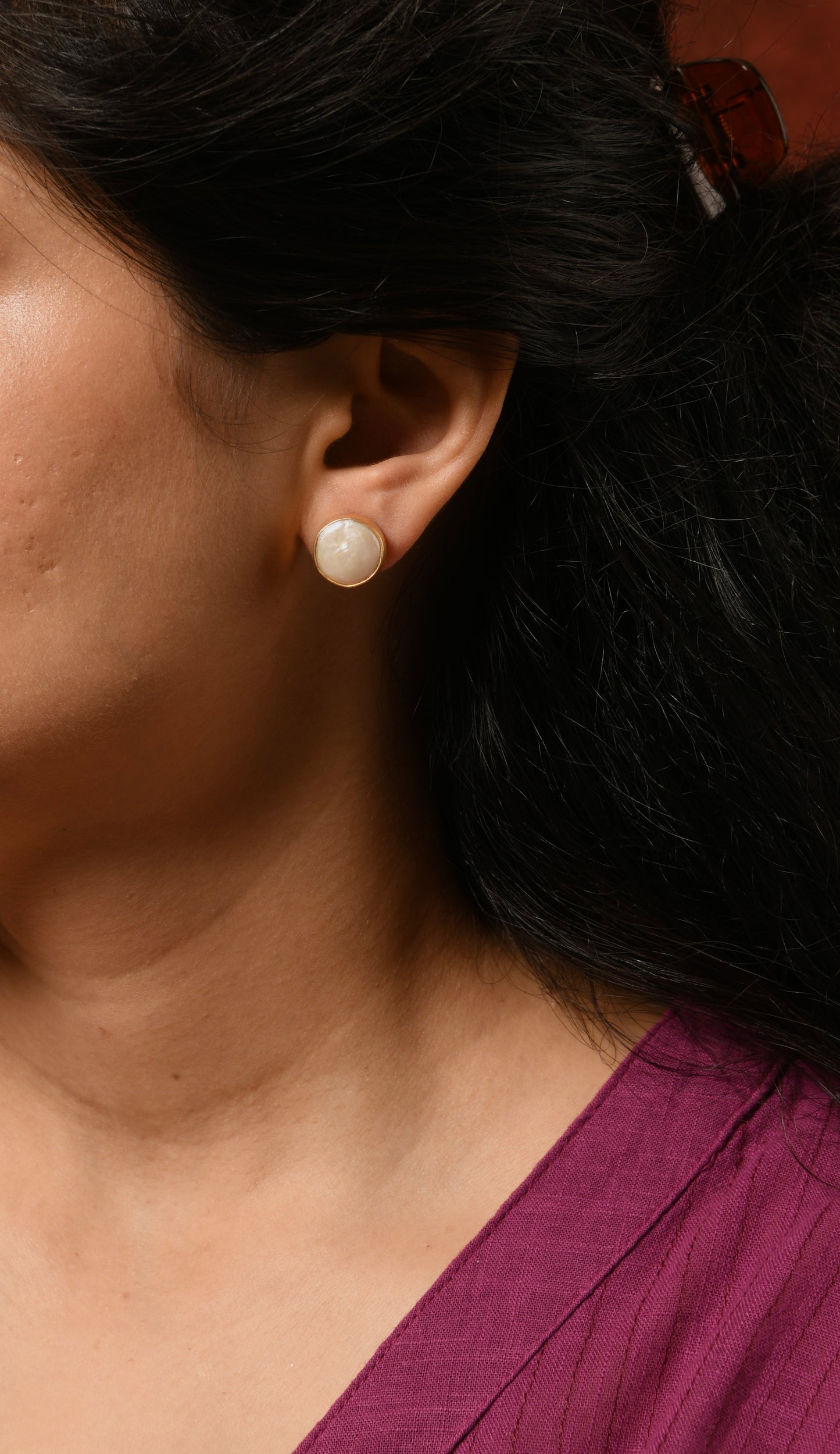 Baroque Pearl Studs (16 mm)