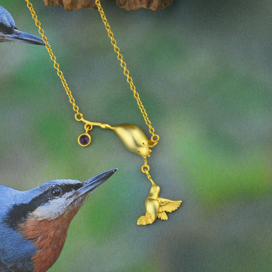 Corbett Jacaranda Flower Necklace