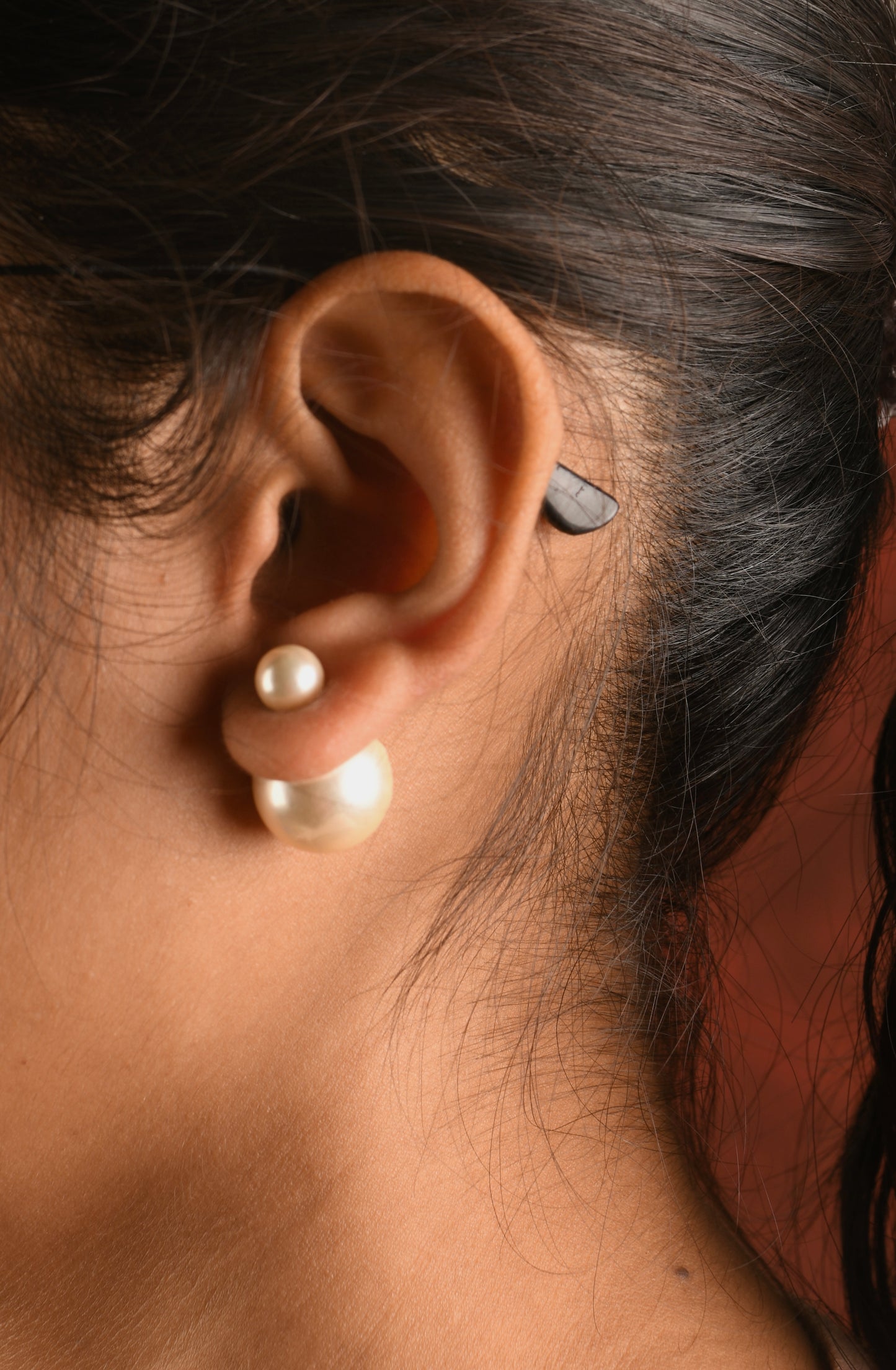Double Pearl Studs