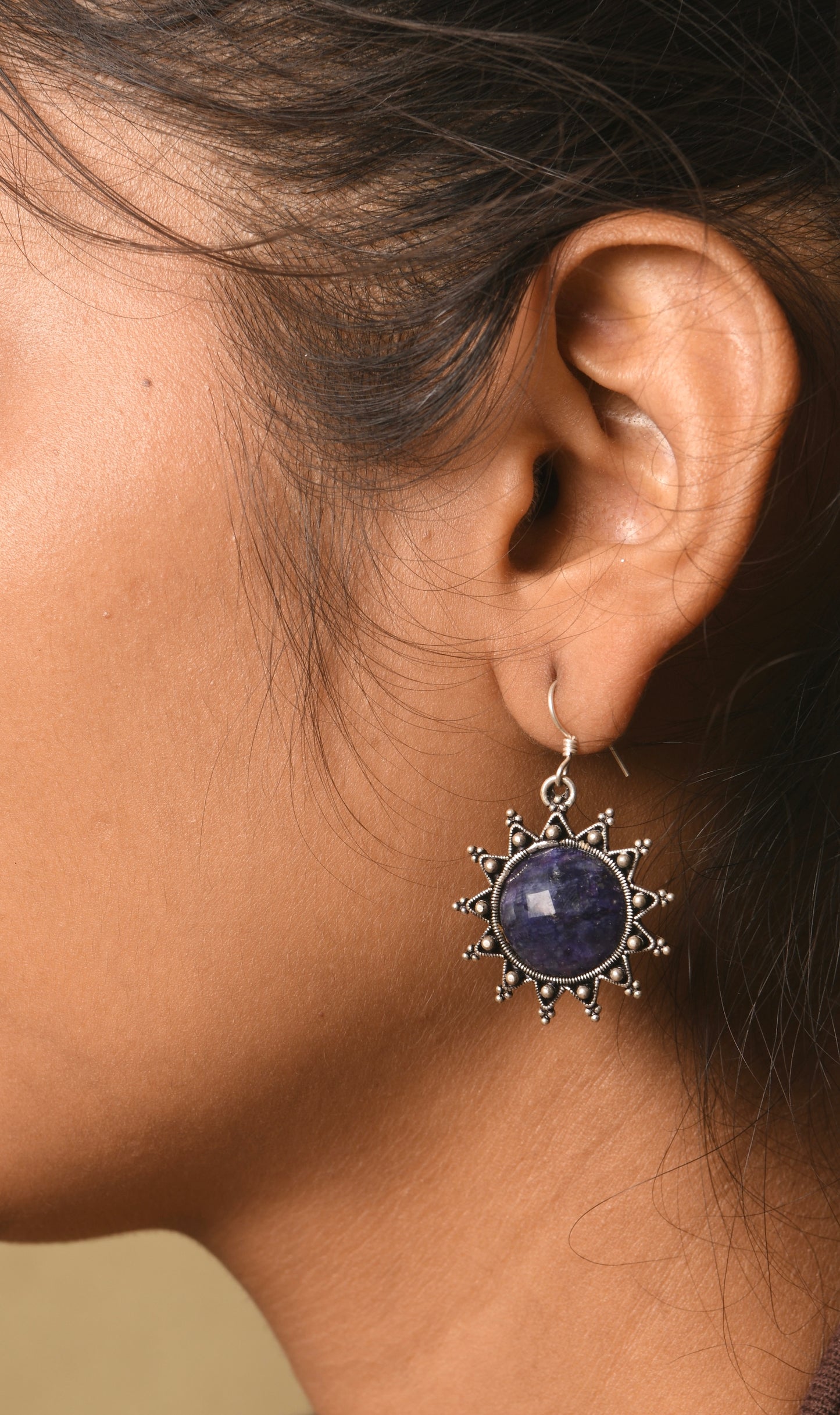 Lapis Lazuli Silver Danglers