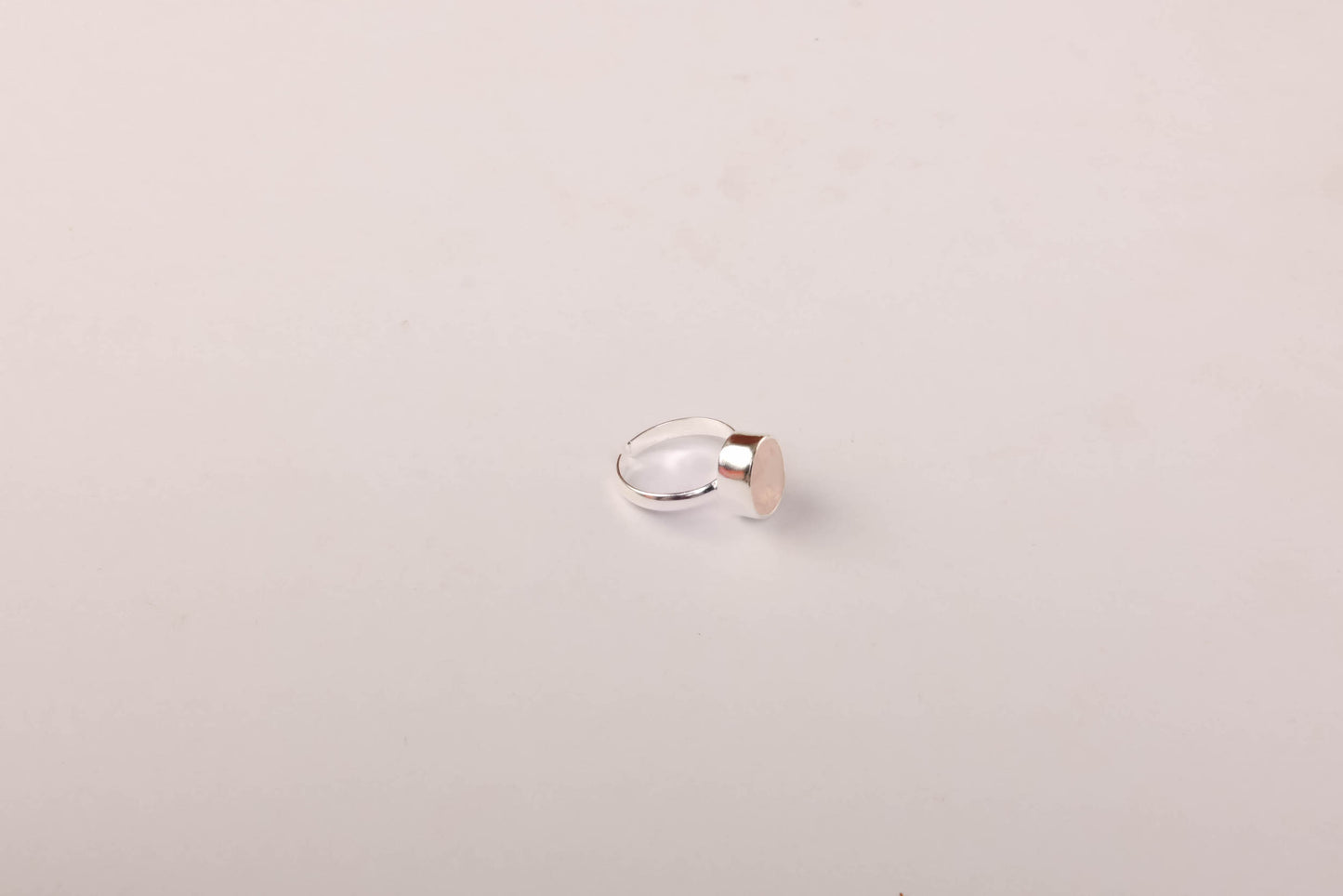 Rose Quartz Silver Ring