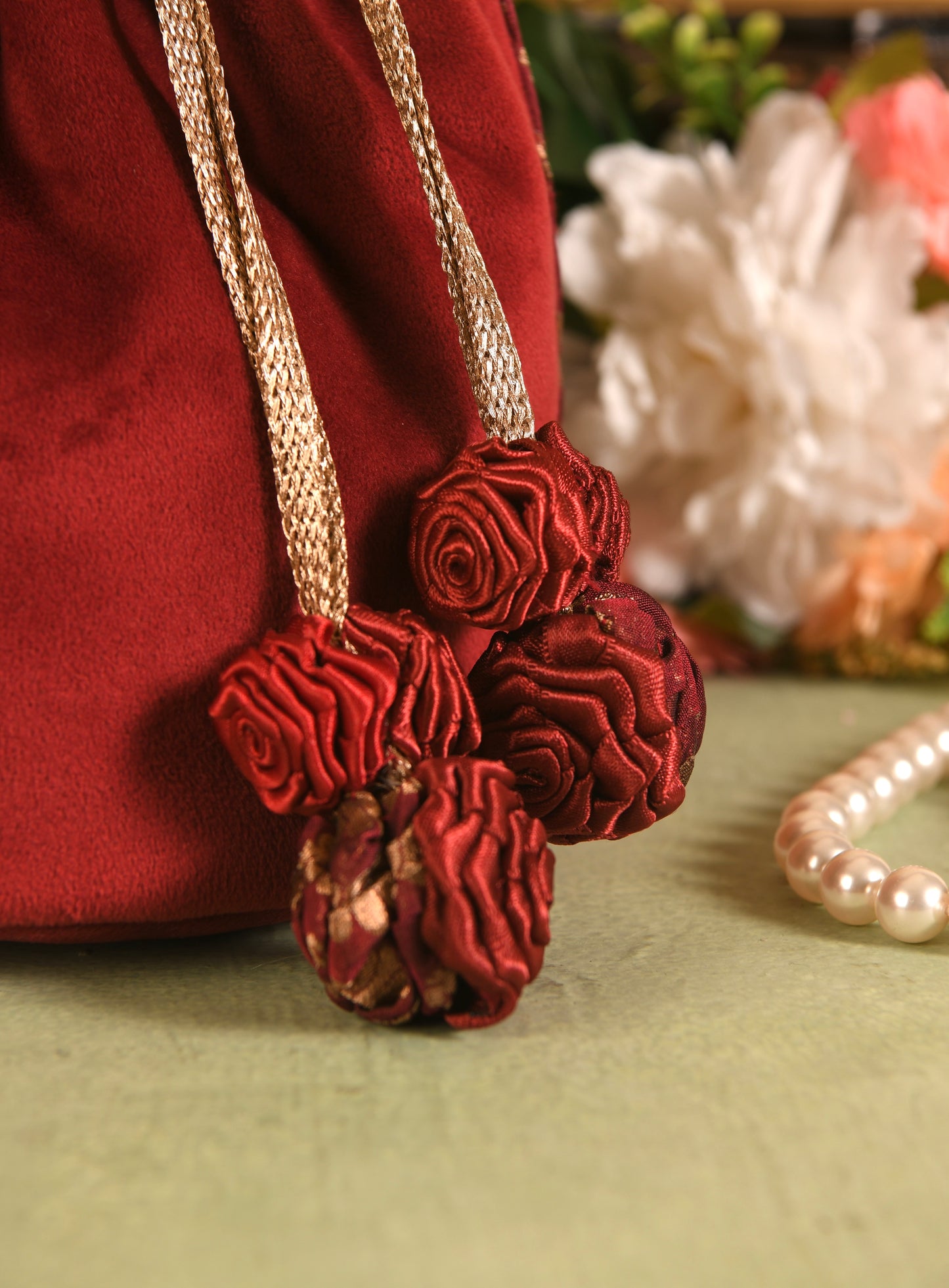 Garnet Roses Festive Potli